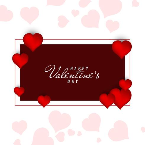 Fondo decorativo abstracto feliz día de San Valentín vector