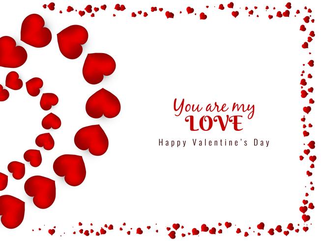 Abstract Happy Valentine's Day lovely background vector