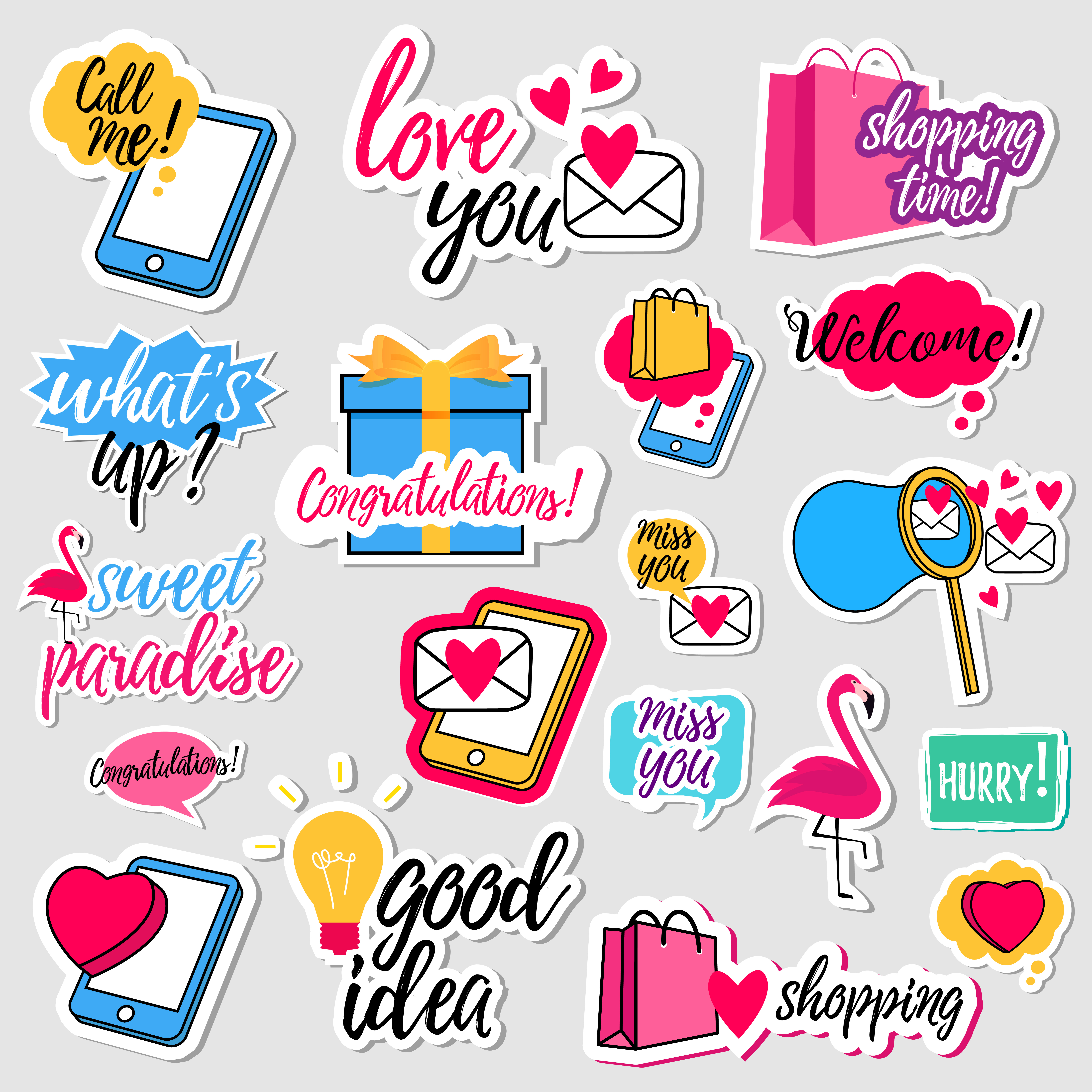 Collection Of Flat Design Social Network Stickers 272478 Vector Art At collection-of-flat-design-social-network-stickers-272478-vector-art-at