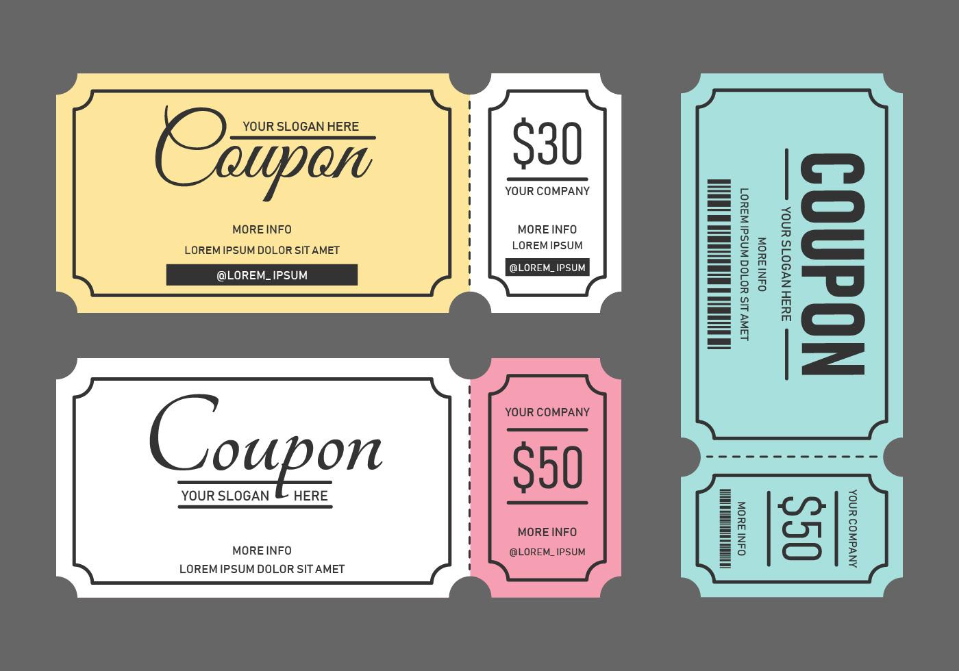 Coupon Template 272483 Vector Art at Vecteezy