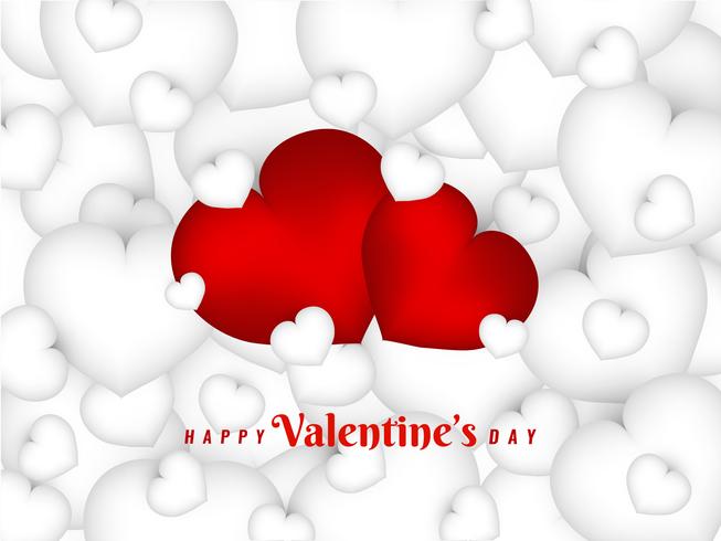 Abstract Happy Valentine's Day lovely background vector