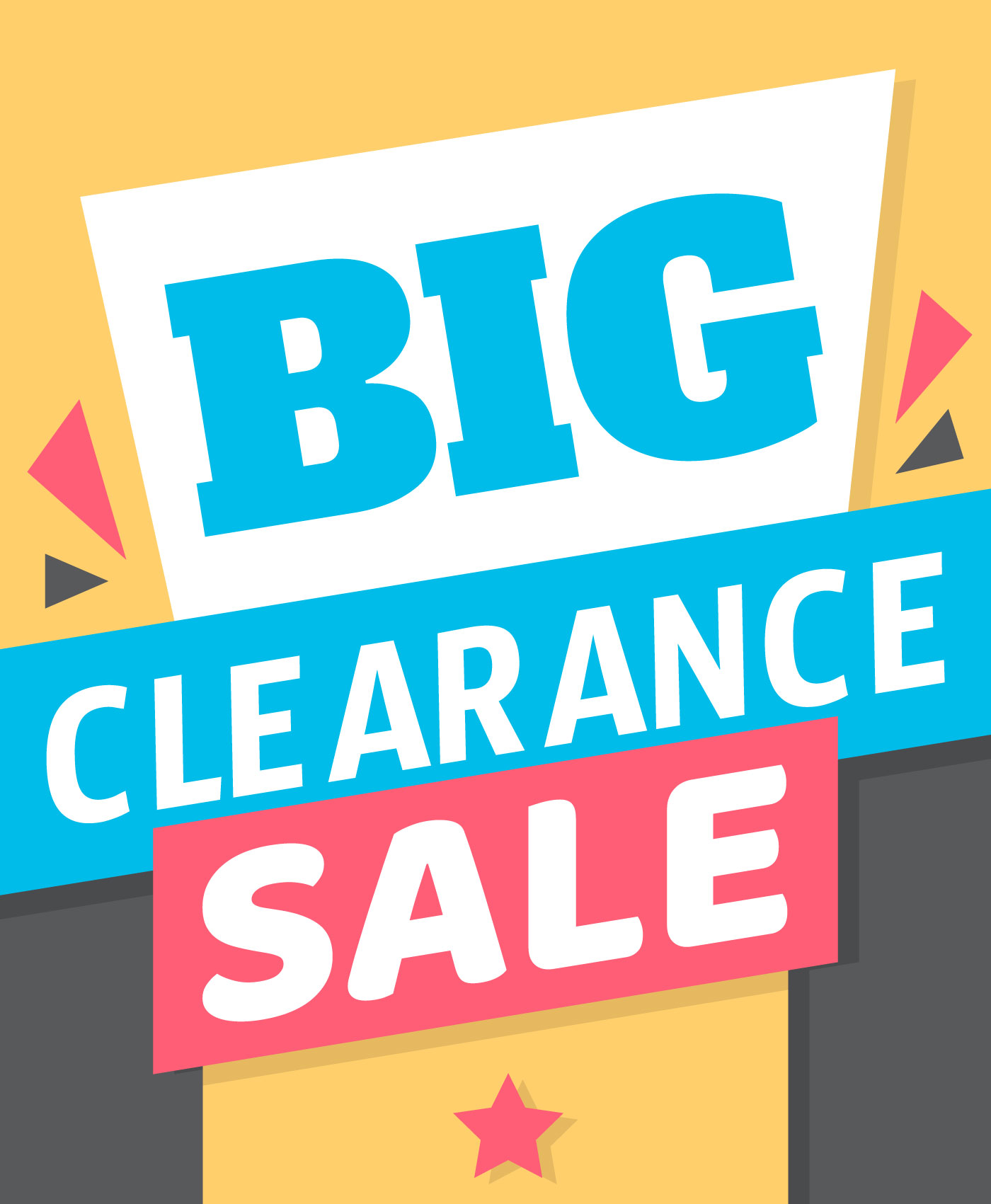 Big Clearance Sign 272518 Vector Art at Vecteezy