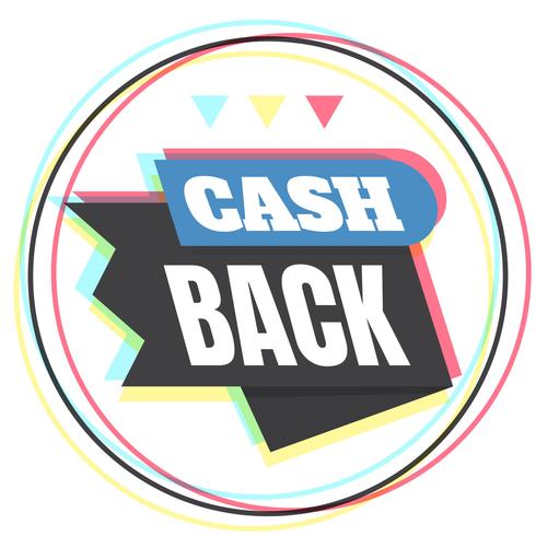 Cash Back Sign vector