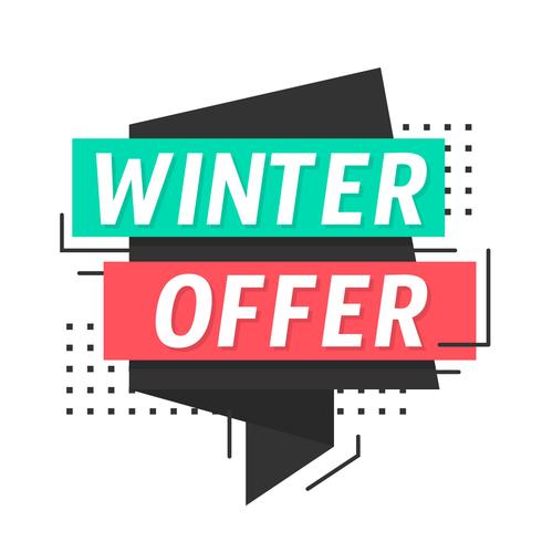 Oferta de invierno vector