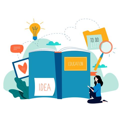Istruzione Corsi Di Formazione Online Illustrazione