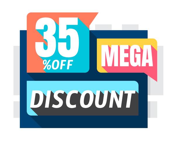 Mega Discount vector
