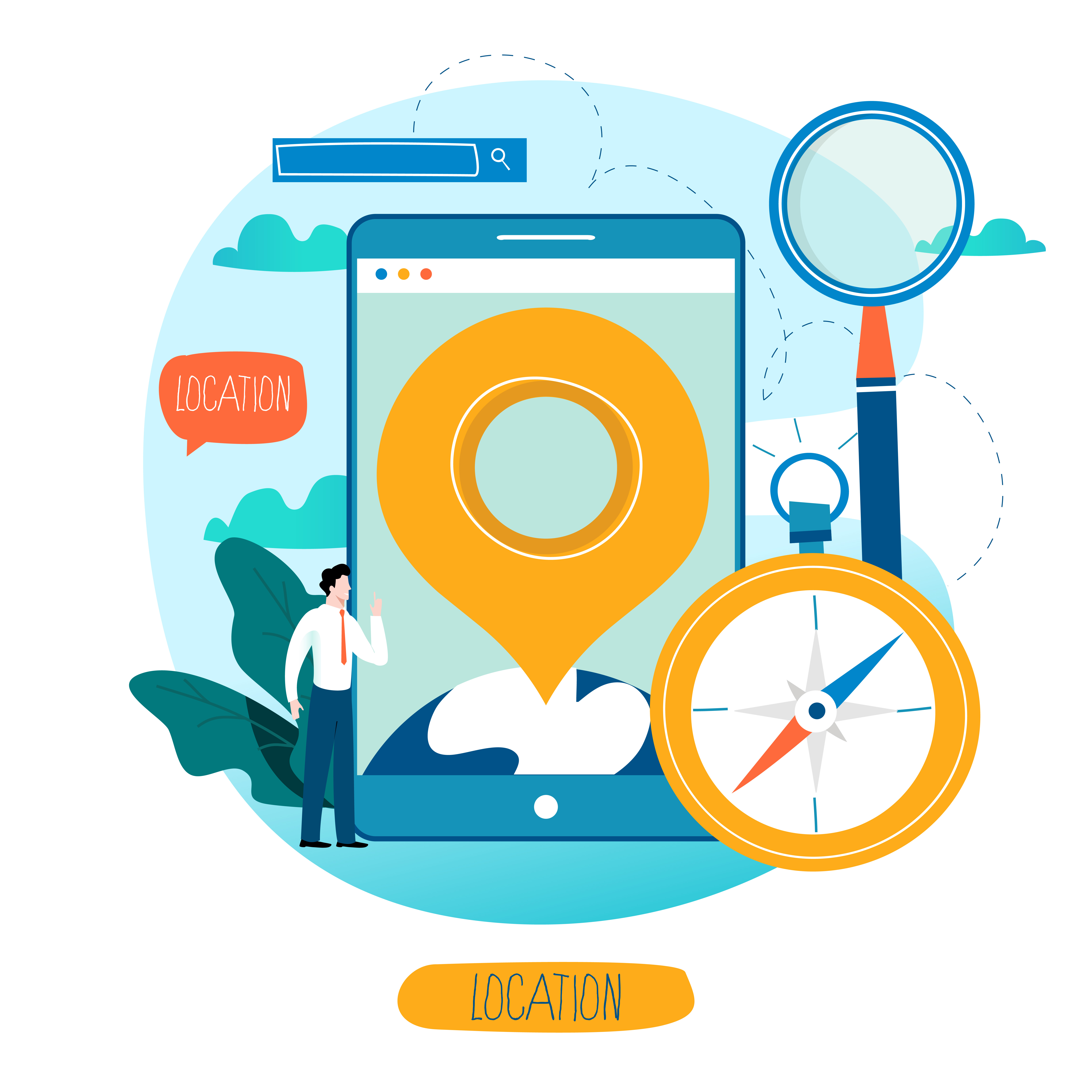 Download Mobile navigation app - Download Free Vectors, Clipart ...