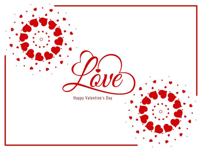 Abstract Happy Valentine's Day elegant stylish background vector