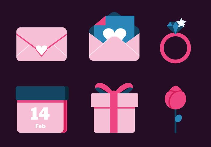 Valentines Day Elements Vector Pack