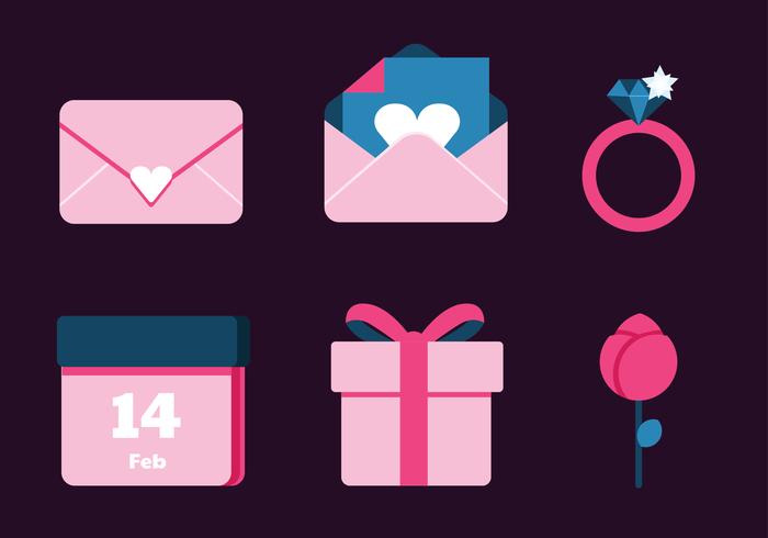 Valentines Day Elements Vector Pack