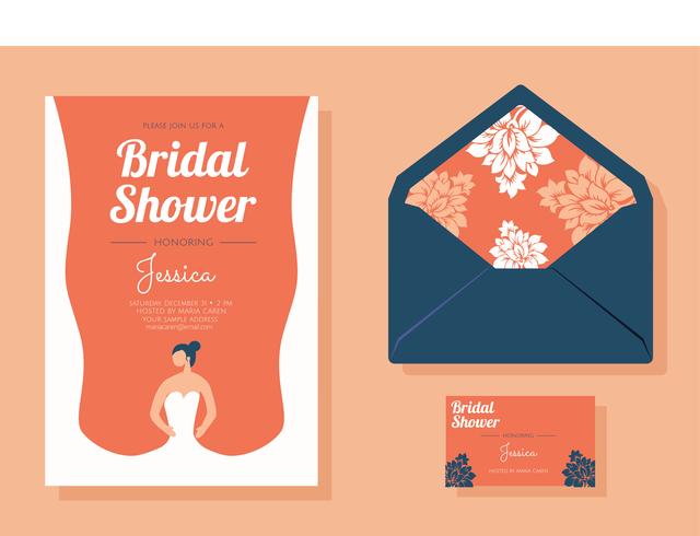Bridal Shower Invitation Vector Pack