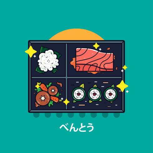 Bento Box Vector 