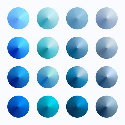 Icy Conical Vector Gradient Swatches