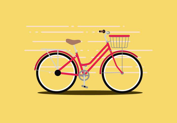 Ilustración vectorial de bicicleta vector