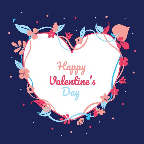 Valentine's Frame Vector Design