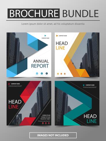 Annual report Leaflet Brochure Flyer template design vector