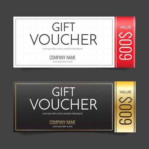 Gift Voucher Vector background for banner