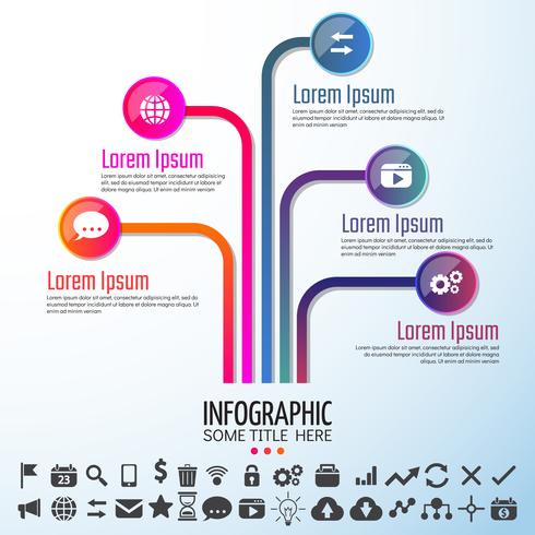 Elementos de diseño de infografías vector