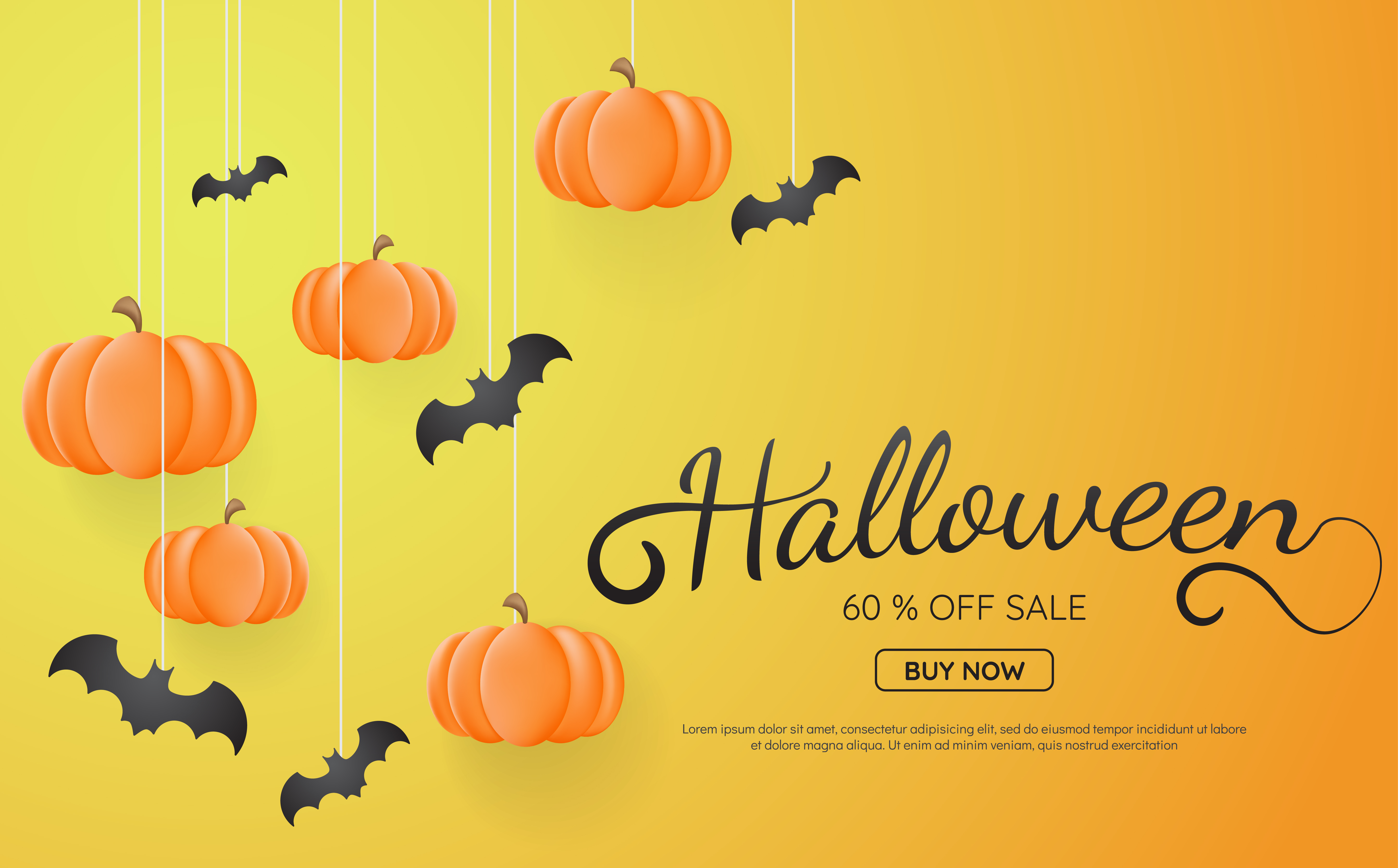 Halloween Background Vector background for banner, poster, flyer 272817