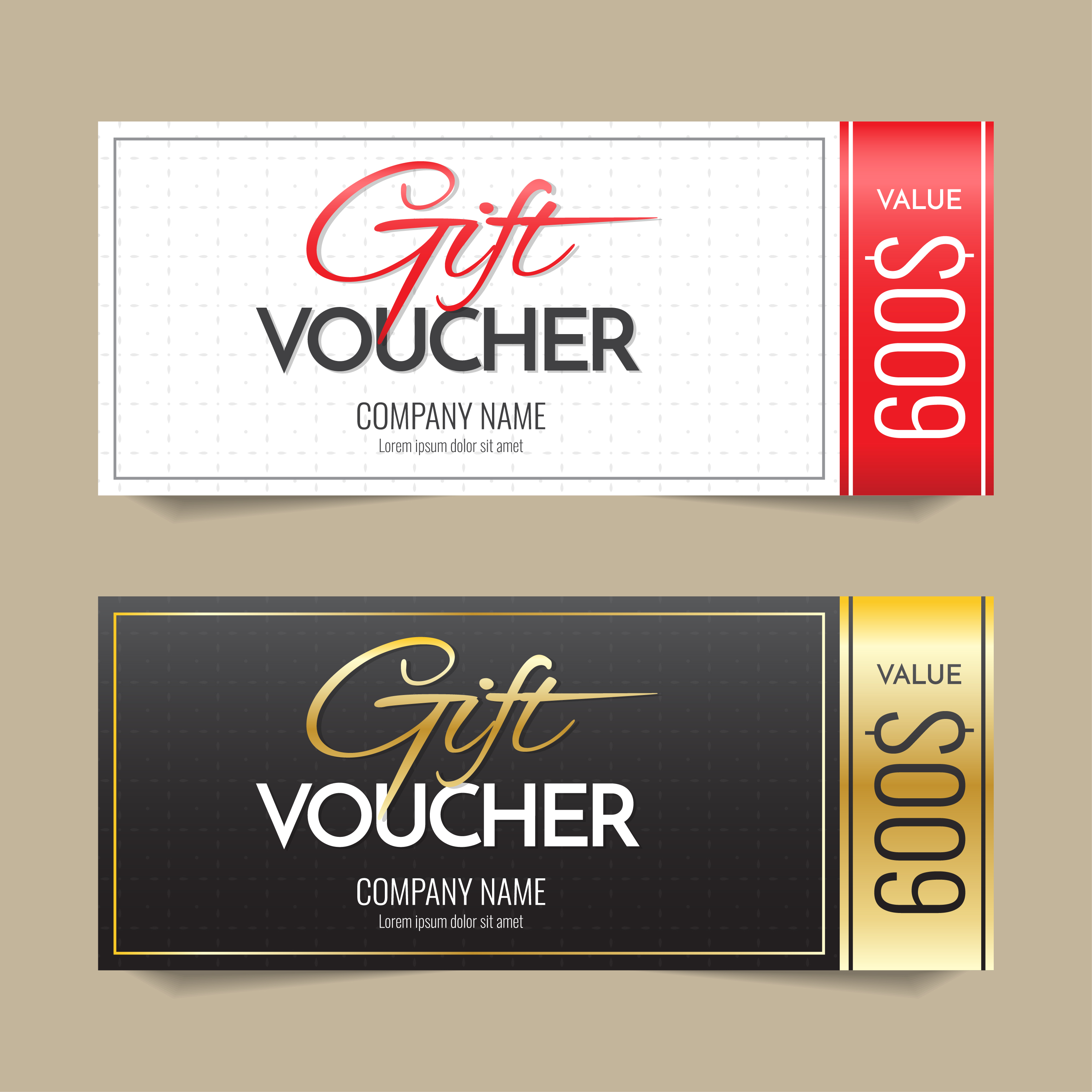 Gift Voucher Vector background for banner 272853 Vector Art at Vecteezy