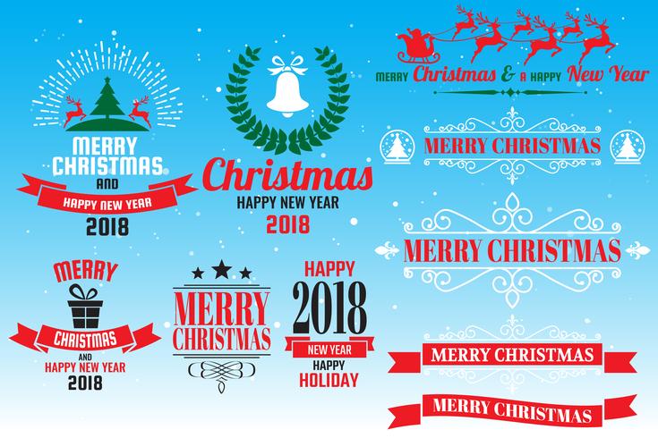 Christmas logo Vector for banner