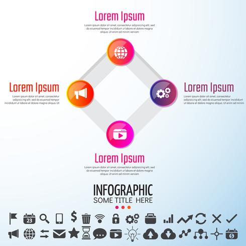 Elementos de diseño de infografías vector