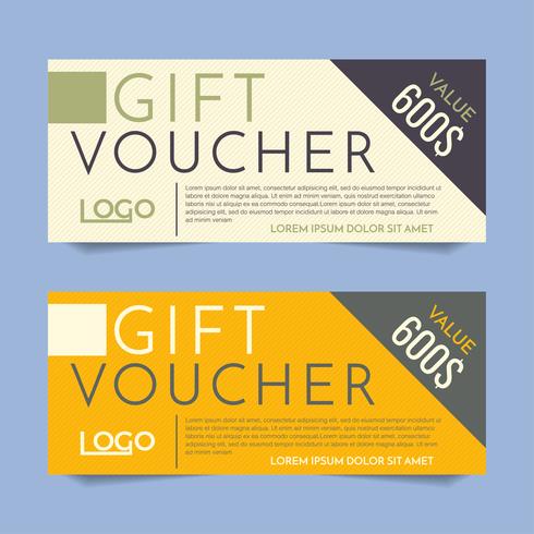 Gift Voucher Vector background for banner