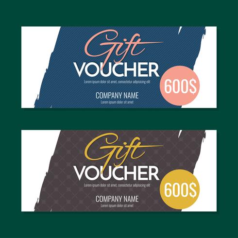 Gift Voucher Vector background for banner