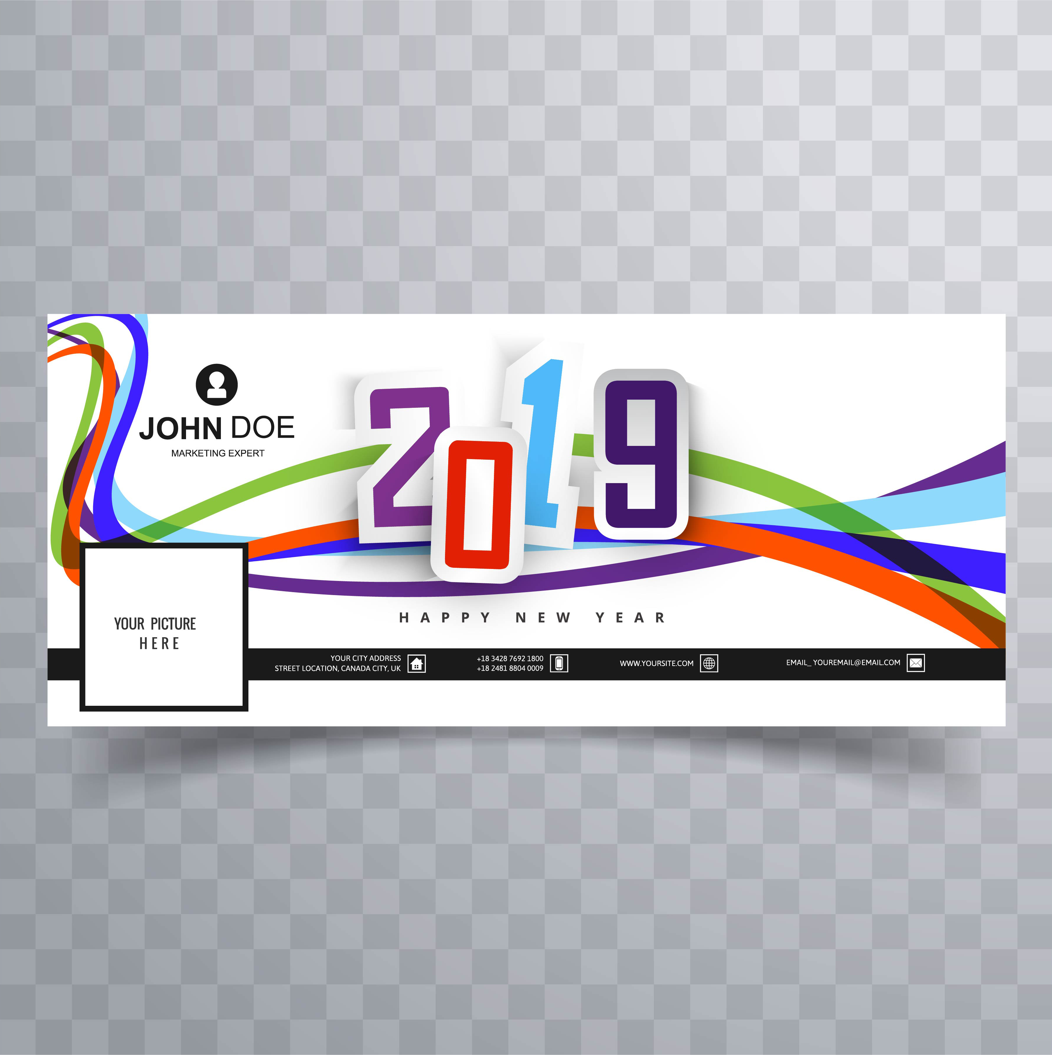 New Year 19 Celebration Facebook Cover Banner Template Design Vector Art At Vecteezy New Year 19 Celebration Facebook Cover Banner Template Design Vector Art At Vecteezy