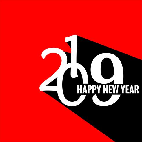 Celebration 2019 colorful happy new year background vector