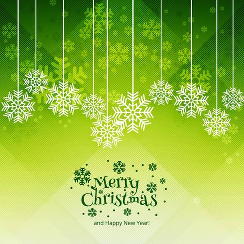 Beautiful merry christmas celebration card background vector