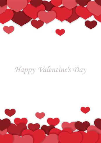 Valentine’s Day seamless vector background.