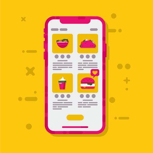 Online Food Order Vector