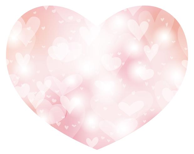 Valentines Daybridal abstract heart shape background. vector