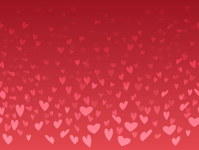 Fondo inconsútil del día de tarjeta del día de San Valentín con el modelo de la forma del corazón. vector