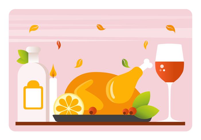 Thanksgiving Background Illustration vector