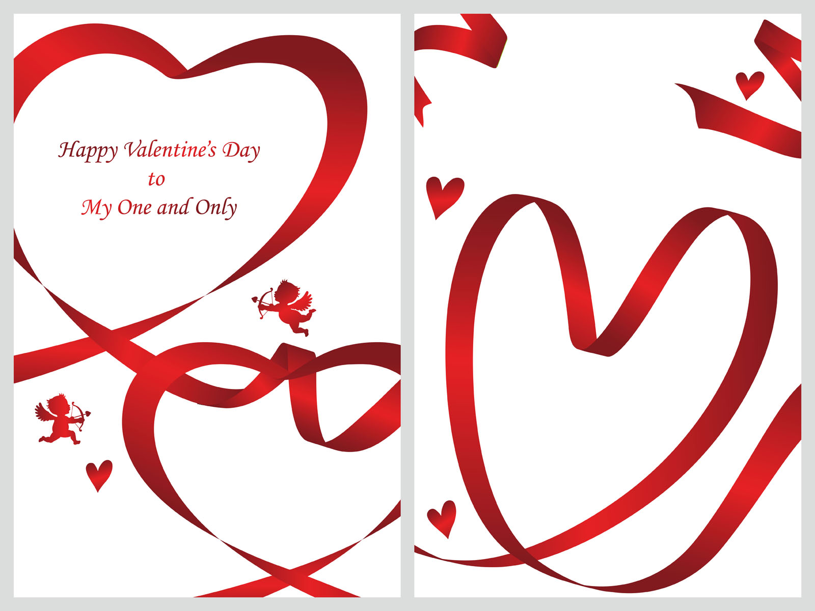 Set of two Valentine’s Day card templates. 273202 Vector Art at Vecteezy