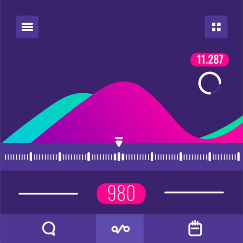 charts ui kit vector