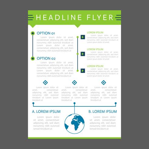 Awesome Modern Business Flyer Template Vectors