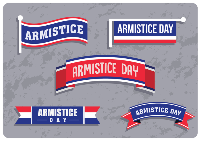 Armistice Day Banners vector