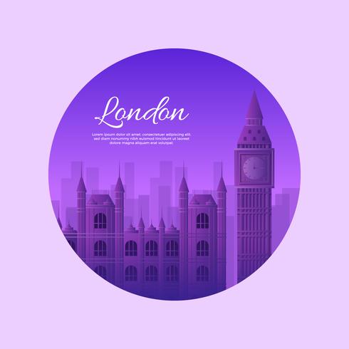 London Landmark  vector