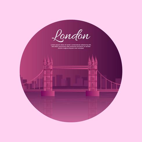 Bridge Landmark in London vector