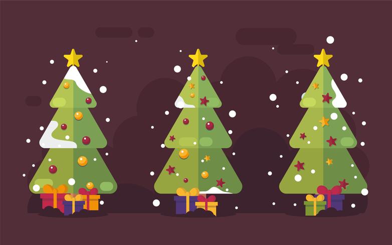 Mid Century Christmas tree Vector