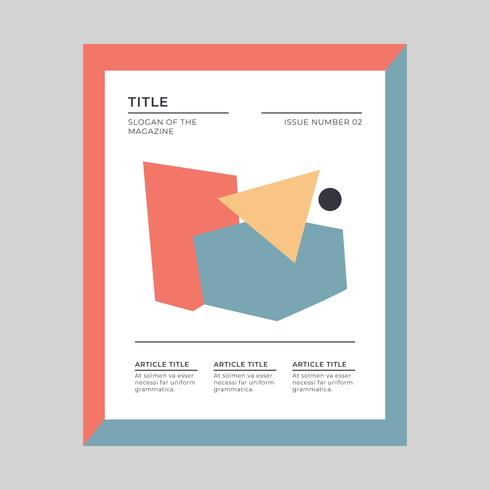 Abstract Cover For A Magazine vector