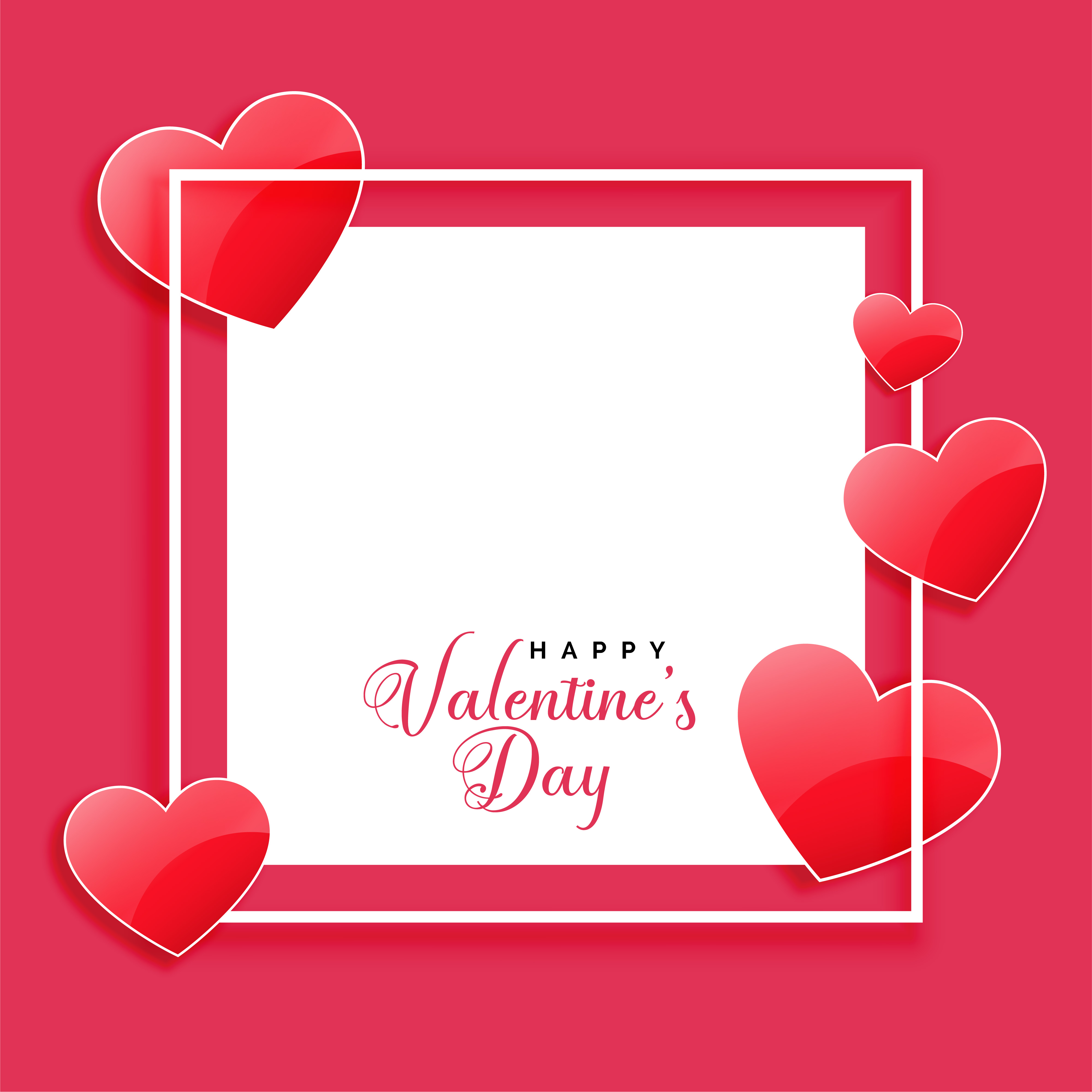 Download happy valentines day frame - Download Free Vector Art ...