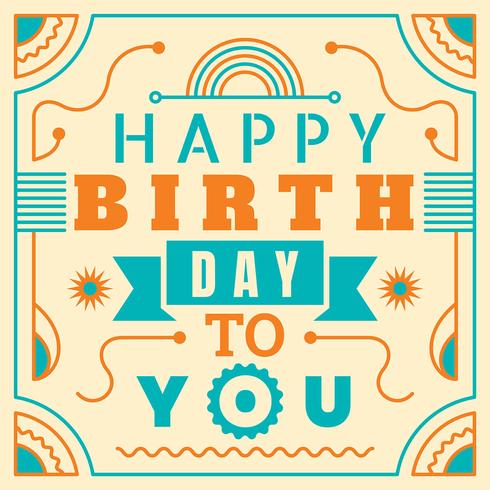 Birthday card 273488 Vector Art at Vecteezy