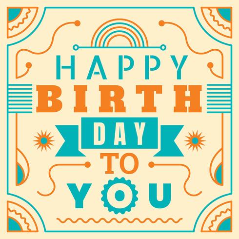 Birthday  card vector