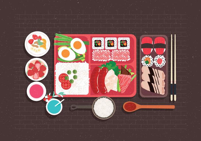 Bento Box  vector