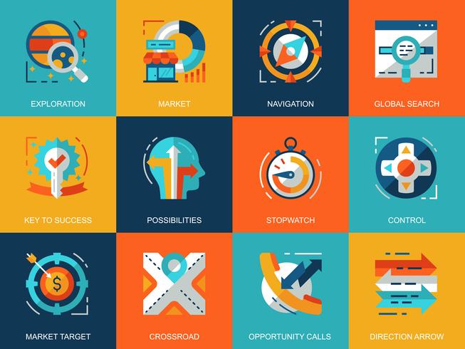 Business Elements Icon Set vector