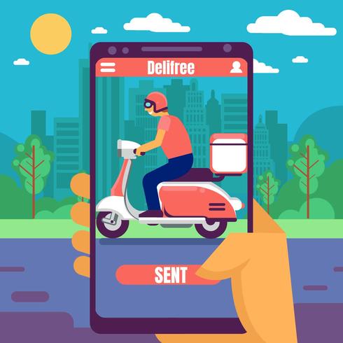 Online Food Order vector